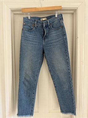 Madewell Straight Leg Jeans — Medium Blue